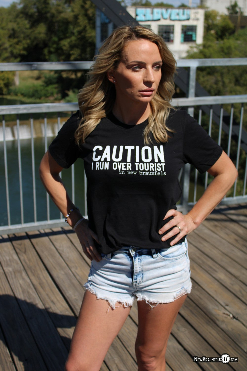 CAUTION; I RUNOVER TOURIST (in new braunfels)